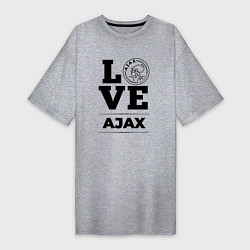 Футболка женская-платье Ajax Love Классика, цвет: меланж