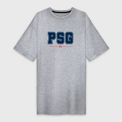 Футболка женская-платье PSG FC Classic, цвет: меланж