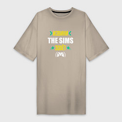 Женская футболка-платье Извини The Sims Зовет