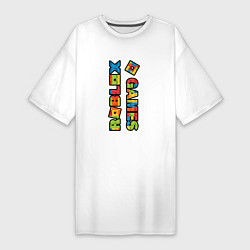 Женская футболка-платье Roblox Lego Game