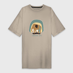 Женская футболка-платье CHOOSE THE JOY OF THE ELEPHANT