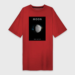 Женская футболка-платье Moon Луна Space collections