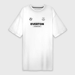 Женская футболка-платье Everton Униформа Чемпионов