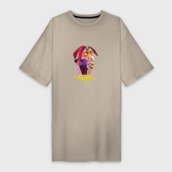 Женская футболка-платье Tupac Color