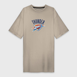 Женская футболка-платье Оклахома-Сити Тандер NBA