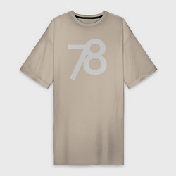Женская футболка-платье Огромные цифры 78