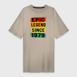 Женская футболка-платье Эпическая легенда 1979