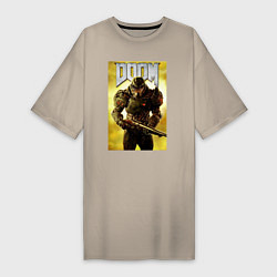 Женская футболка-платье Doom - slyer