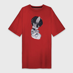 Женская футболка-платье Фурри с кроликом