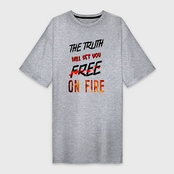 Женская футболка-платье The truth will set you free