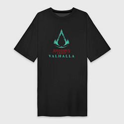 Женская футболка-платье Assassins Creed Valhalla - logo