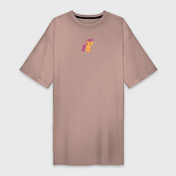 Женская футболка-платье Николас Кейдж - пони