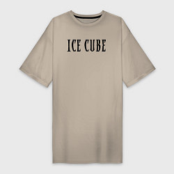 Женская футболка-платье Ice Cube - logo