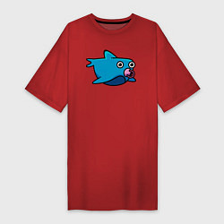 Женская футболка-платье Маленькая акула