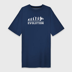 Женская футболка-платье Мото-эволюция