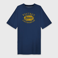 Женская футболка-платье Винтаж 2001 лимитированная серия