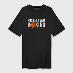 Футболка женская-платье Boxing national team of russia, цвет: черный