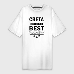 Футболка женская-платье Света best of the best, цвет: белый