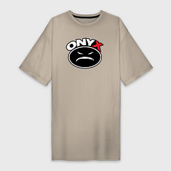 Женская футболка-платье Onyx - black logo