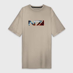 Женская футболка-платье Mass Effect N7 -Shooter