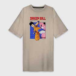 Женская футболка-платье Dragon Ball - Сон Гоку - Удар