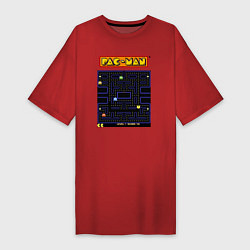 Женская футболка-платье Pac-Man на ZX-Spectrum