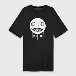 Футболка женская-платье Emil лицо, цвет: черный