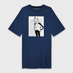 Женская футболка-платье Человек-бензопила Пауэр