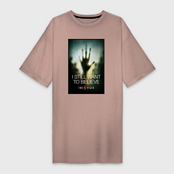 Женская футболка-платье X Files - believe