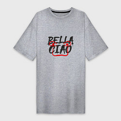 Женская футболка-платье Bella ciao