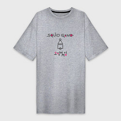 Женская футболка-платье Squid game style