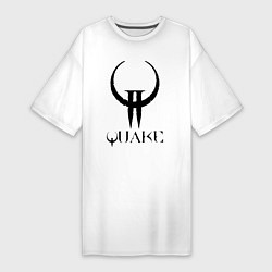 Женская футболка-платье Quake II logo