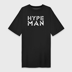 Футболка женская-платье Hype man, цвет: черный