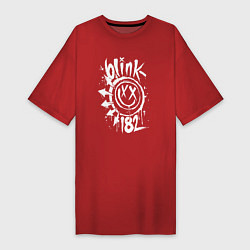 Женская футболка-платье Blink 182 logo