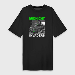 Женская футболка-платье Midnight inviders - Toyota Supra