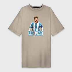 Женская футболка-платье Messi la pulga
