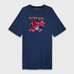 Футболка женская-платье Project Playtime Boxy Boo, цвет: тёмно-синий