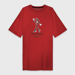 Футболка женская-платье Hot since 1992, цвет: красный