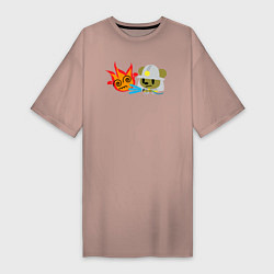 Женская футболка-платье Мышонок пожарный