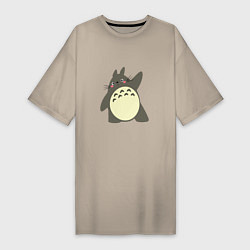 Женская футболка-платье Hello Totoro