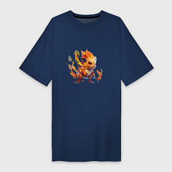Женская футболка-платье Огненный Райчу