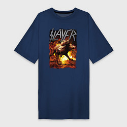 Женская футболка-платье Slayer rock