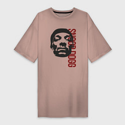 Женская футболка-платье Репер Snoop Dogg
