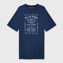 Женская футболка-платье Placebo в стиле Jack Daniels