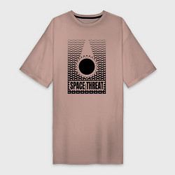 Женская футболка-платье Космическая угроза
