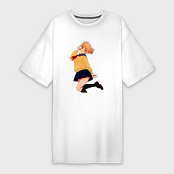 Женская футболка-платье Химико Тога в чулках