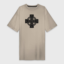 Женская футболка-платье Кельтский крест