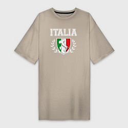 Женская футболка-платье Italy map