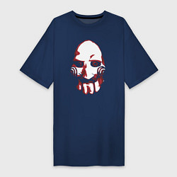 Женская футболка-платье Saw mask