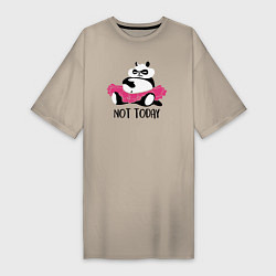 Женская футболка-платье Ленивая панда